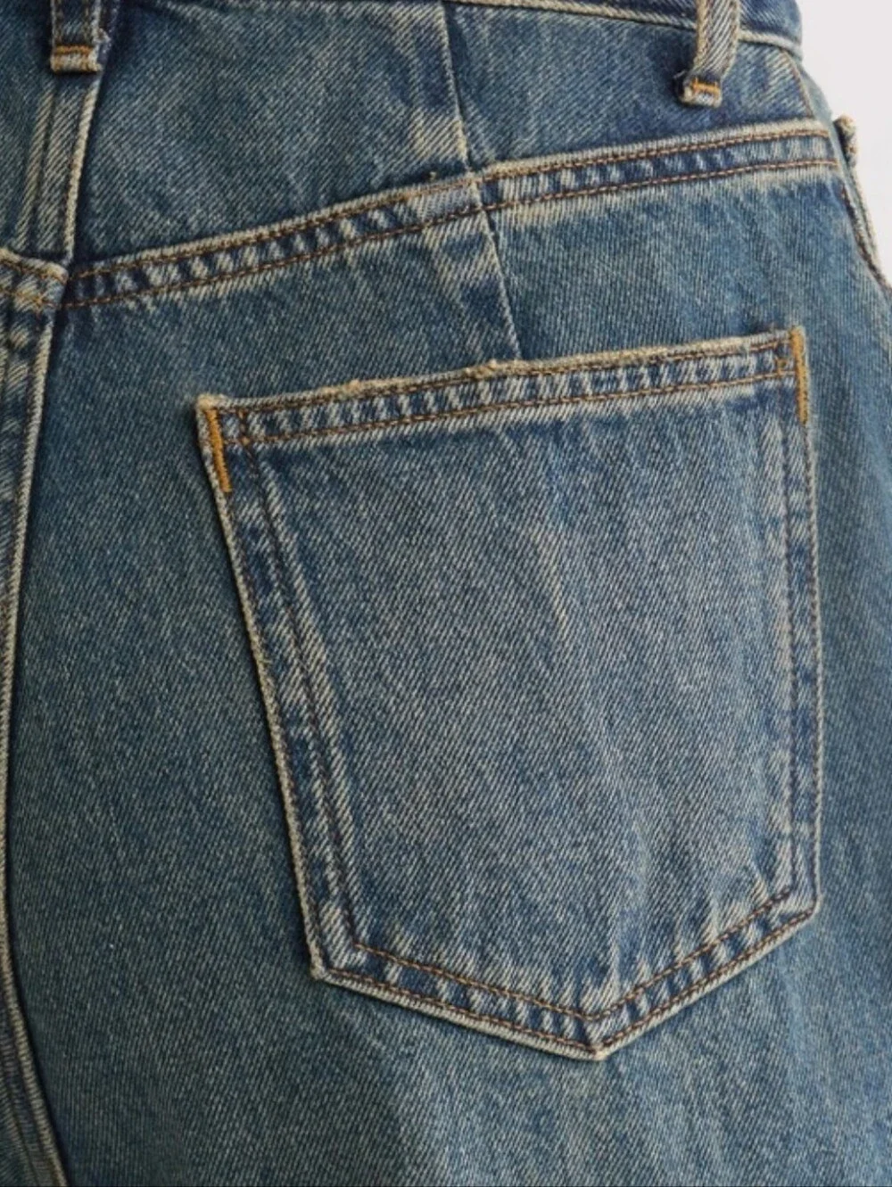 The Khloé High Waist Patch Denim Straight Leg Jeans